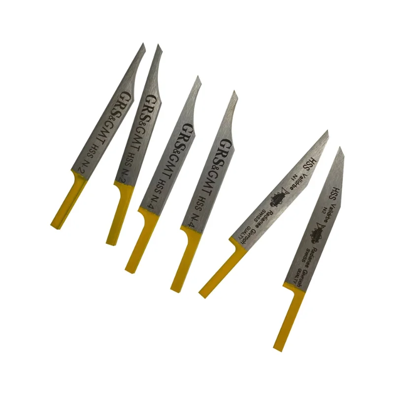 Newest Professional  HSS Engraving Knives Triangle Graver Metal Blades Jewelry Pneumatic Carving Accessories