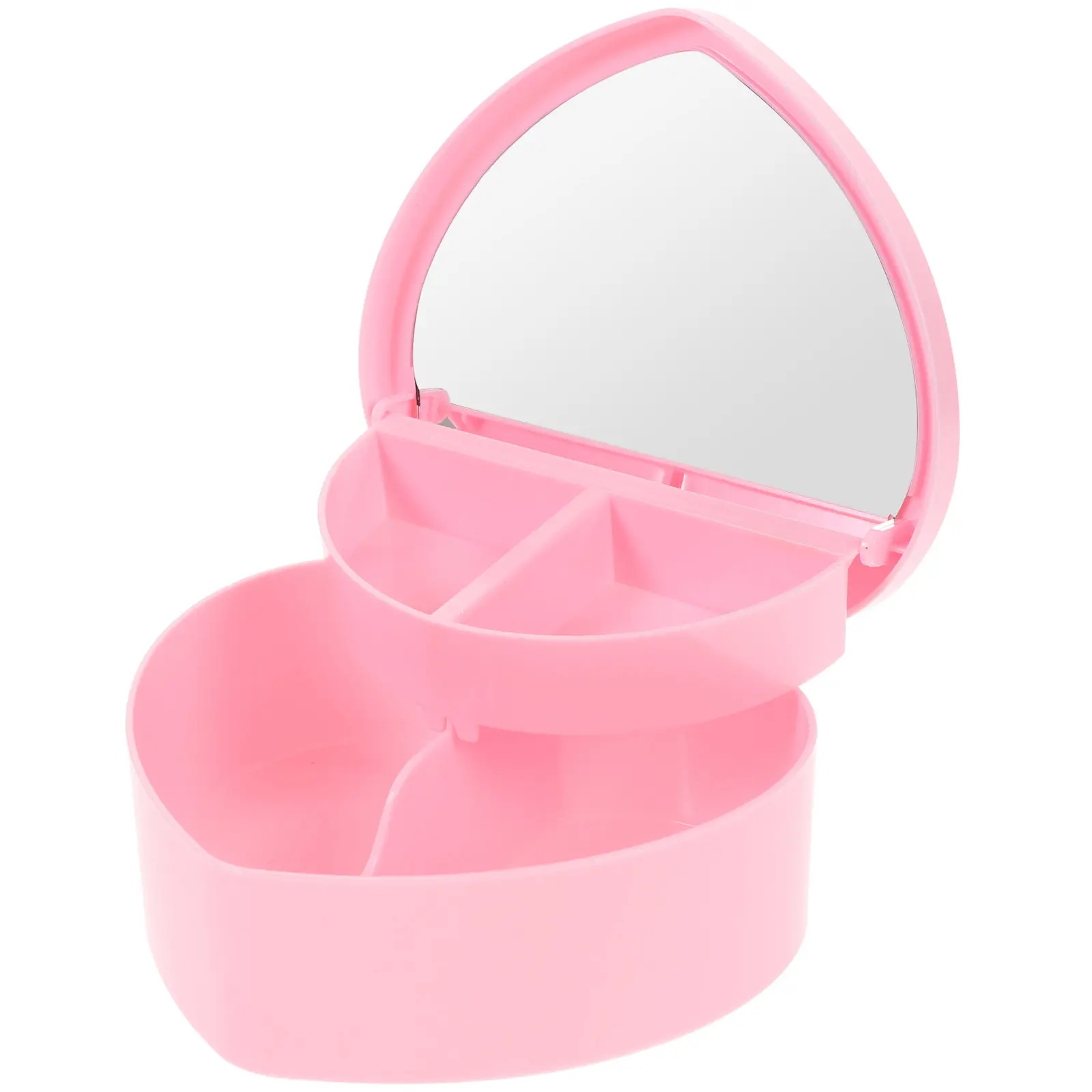

Plastic Jewelry Storage Box Pink Creative DIY Grid Headdress Holder Sundries Organizer for Bracelets Necklaces