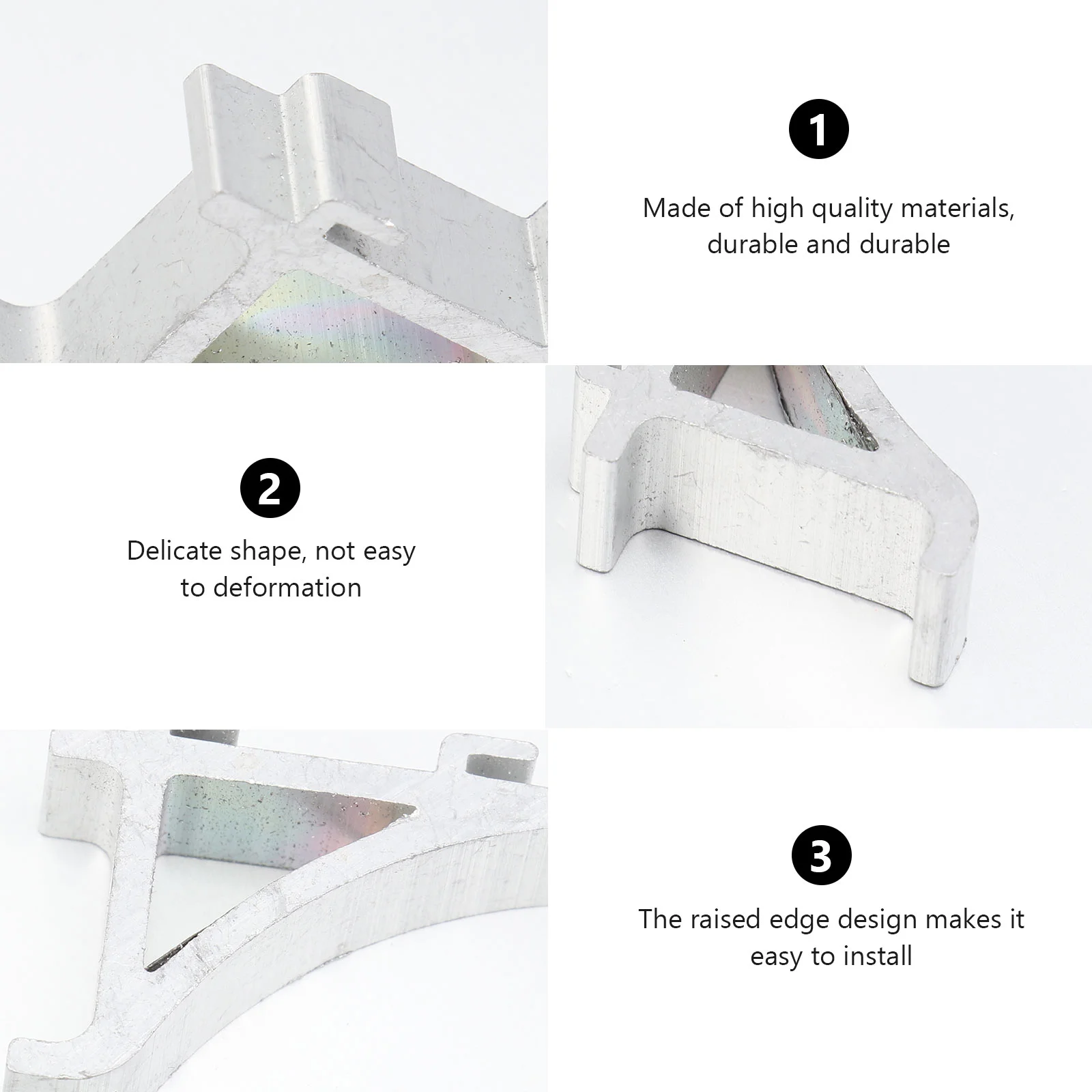 8 Pcs Freezer Shelf Clips Support Hooks Easy Install Refrigerator Cooler Accessories Curved Design Suitable Most