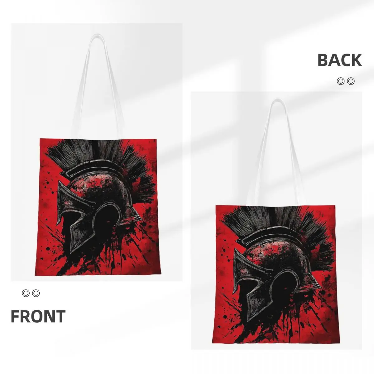Sparta Spirit Spartan Race Shopping Bags Women Canvas The Tote Bag Foldable Ladies Shoulder Tote Travel Handbag