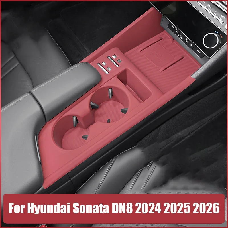 For Hyundai Sonata DN8 2024 2025 2026 Silicone pad for central control gear shift panel protective pad for window lifting panel