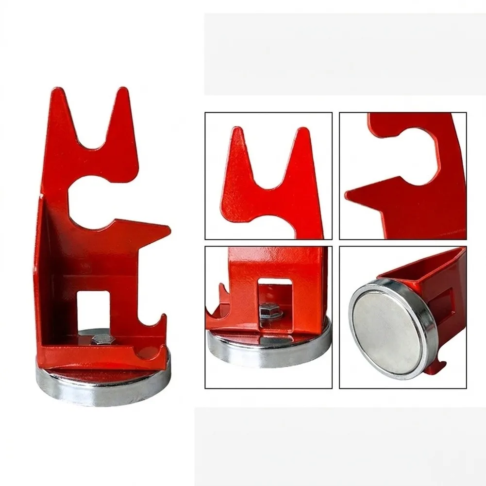 Steel Magnetic Bracket with Multi-Slot Design - For Welding Stations Fits Handles Pipes and Common Workshop Tools