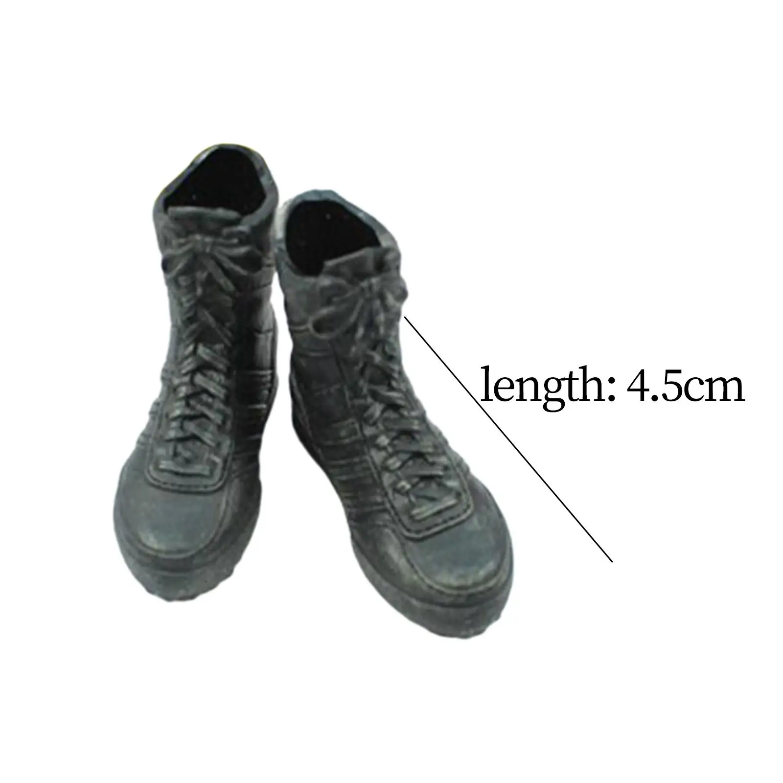 Men Figures Boots, 1/6 Miniature Shoes for 12in Doll Model, Male Action Figures