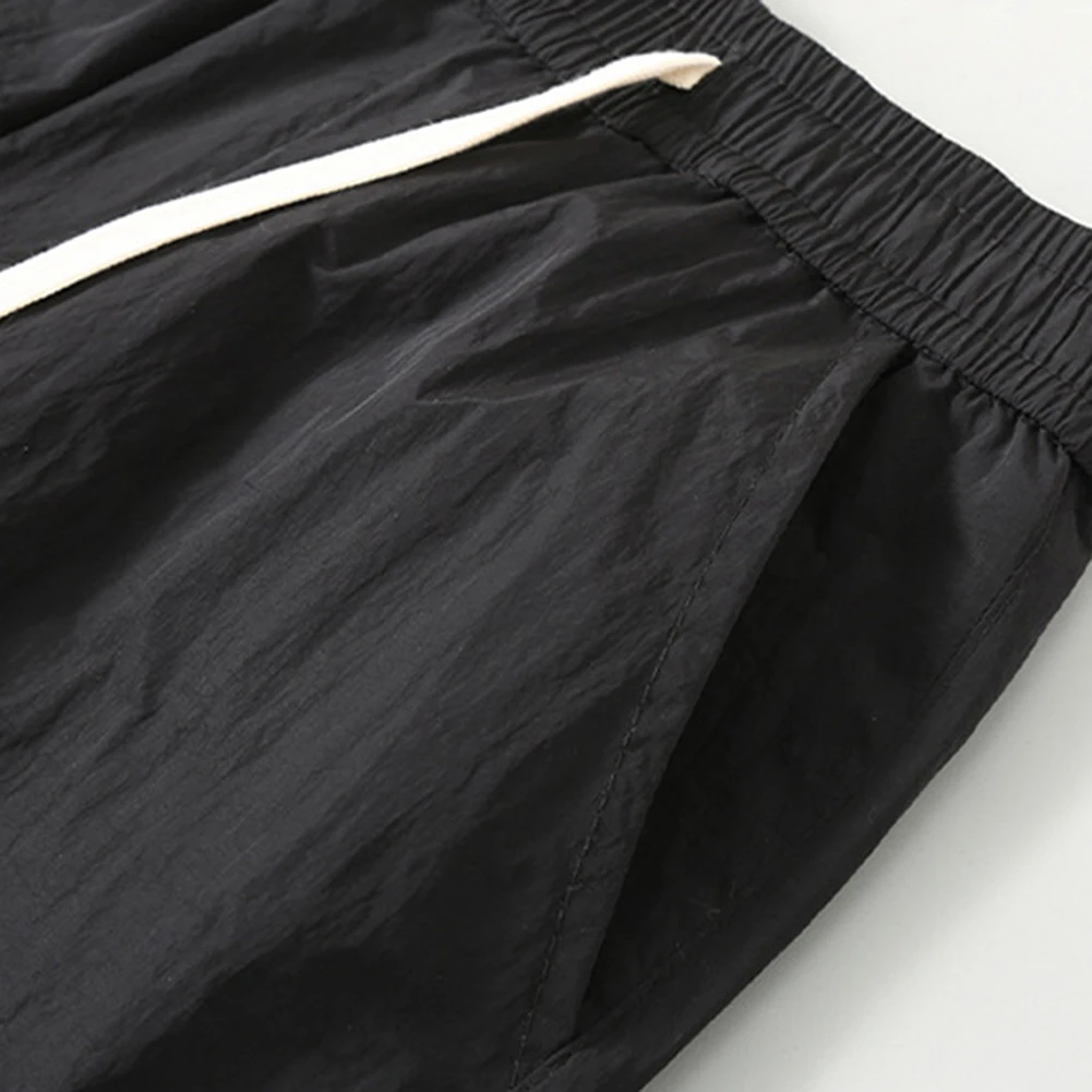 

Повседневные спортивные мужские шорты на открытом воздухе, короткие брюки на шнурке, легкие, тонкие, быстросохнущие, мужские, на талии, для улицы