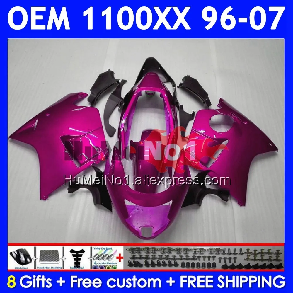 Blackbird For HONDA CBR 1100 XX Glossy rose CC 1100XX 69No.24 CBR1100XX 1996 1997 1998 1999 2000 2001 02 03 04 05 06 07 Fairing