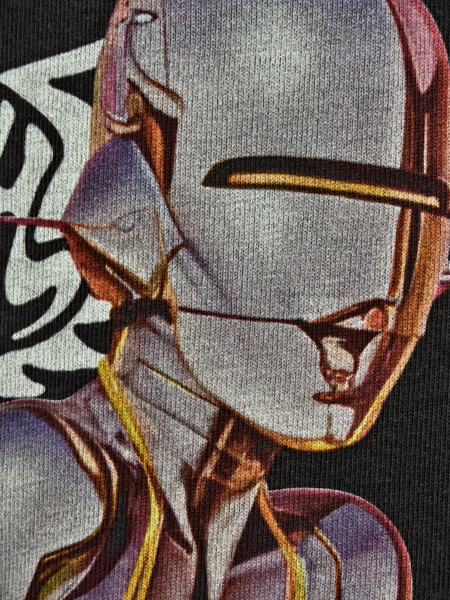 26SS Kanye West Vintage Loose Short Sleeve Streetwear Tops Anime Character Letter Printing Hip Hop AEROSMITH T-shirt of Men