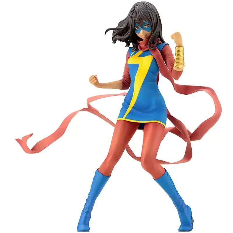 

In Stock Original Kotobukiya MK221 Ms Marvel Kamala Khan Statue PVC Action Figure Collection Model Toys Gift 1/7