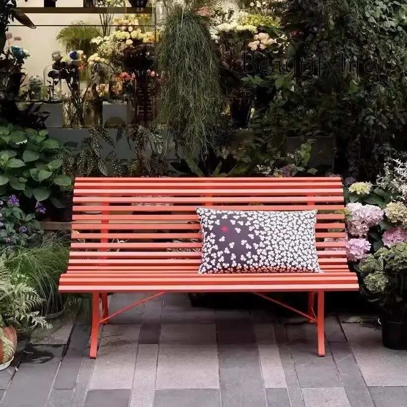 

Outdoor table and chair courtyard villa garden open-air balcony leisure bench