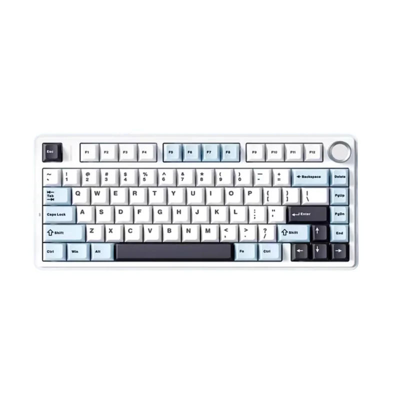 AULA F75 2.4G سماعة لاسلكية تعمل بالبلوتوث سلكية RGB لوحة مفاتيح الألعاب الميكانيكية مخصصة 75% تخطيط OEM هيكل الختم الملف الشخصي