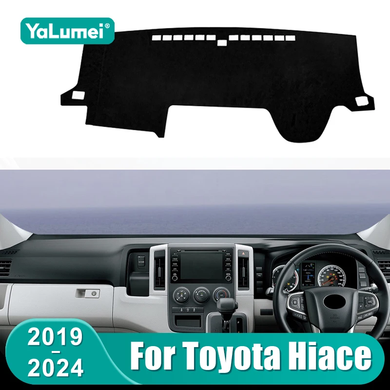 

Для Toyota Granvia Hiace Commuter 2019 2020 2021 2022 2023 2024 коврик для приборной панели автомобиля, приборная панель, солнцезащитный козырек, аксессуары