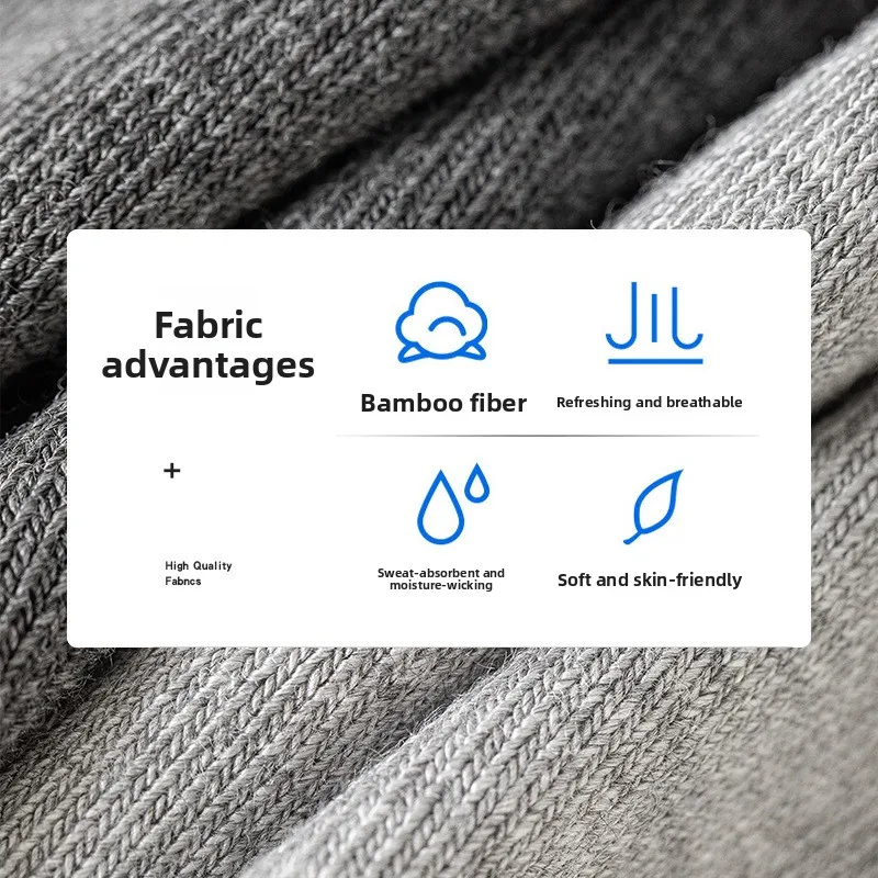 5/10 pares de calcetines de fibra de bambú para hombre, calcetines informales de negocios antibacterianos, cómodos y transpirables, calcetines de alta calidad para hombre de talla grande EU38-46