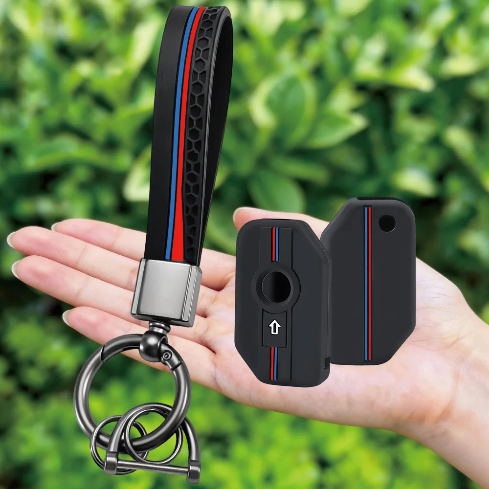 Silicone Remote Key Fob Keychain Ring Shell Case Cover Holder For BMW K 1600 B GT GTL R 1250 GS Adventure S1000 R XR 2021 2022