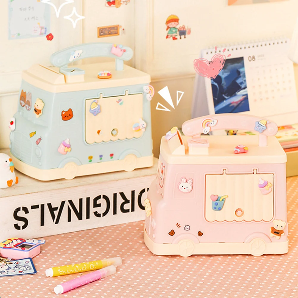 1pc Car Piggy Bank For Kids Durable Children'S Money Saving Box Desktop Storage Household Decor Coin Container Lovely Gift