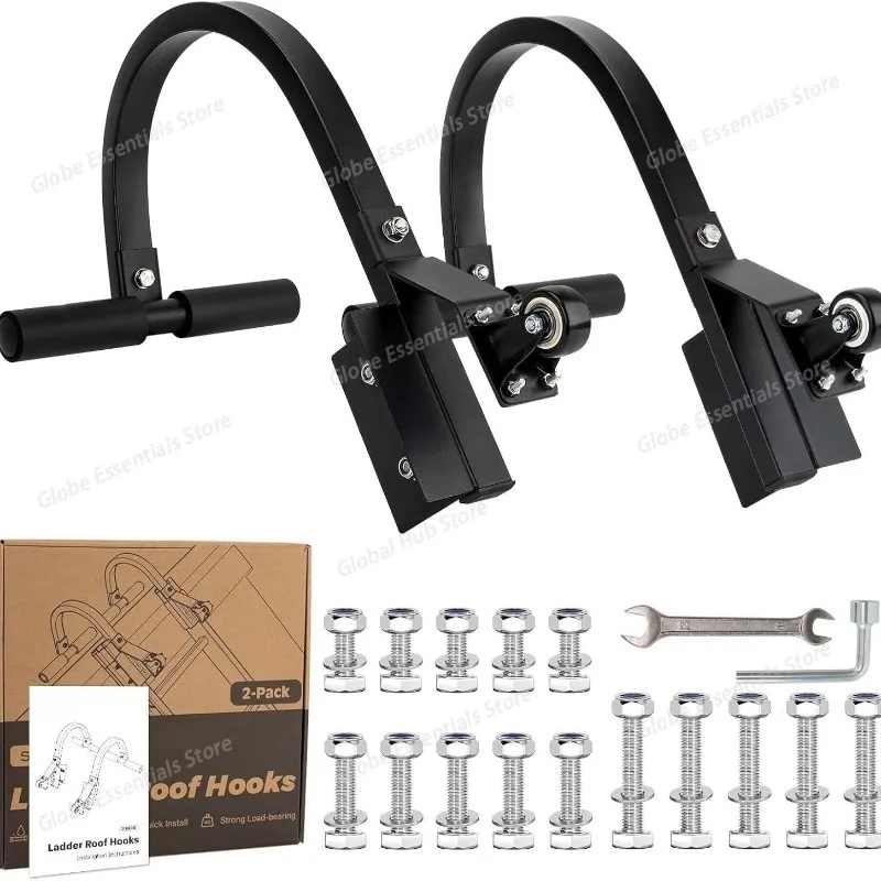 

Roof Ladder, 2-piece Set of Ladder Roof Hook, Suitable for Most O/D Step Sizes