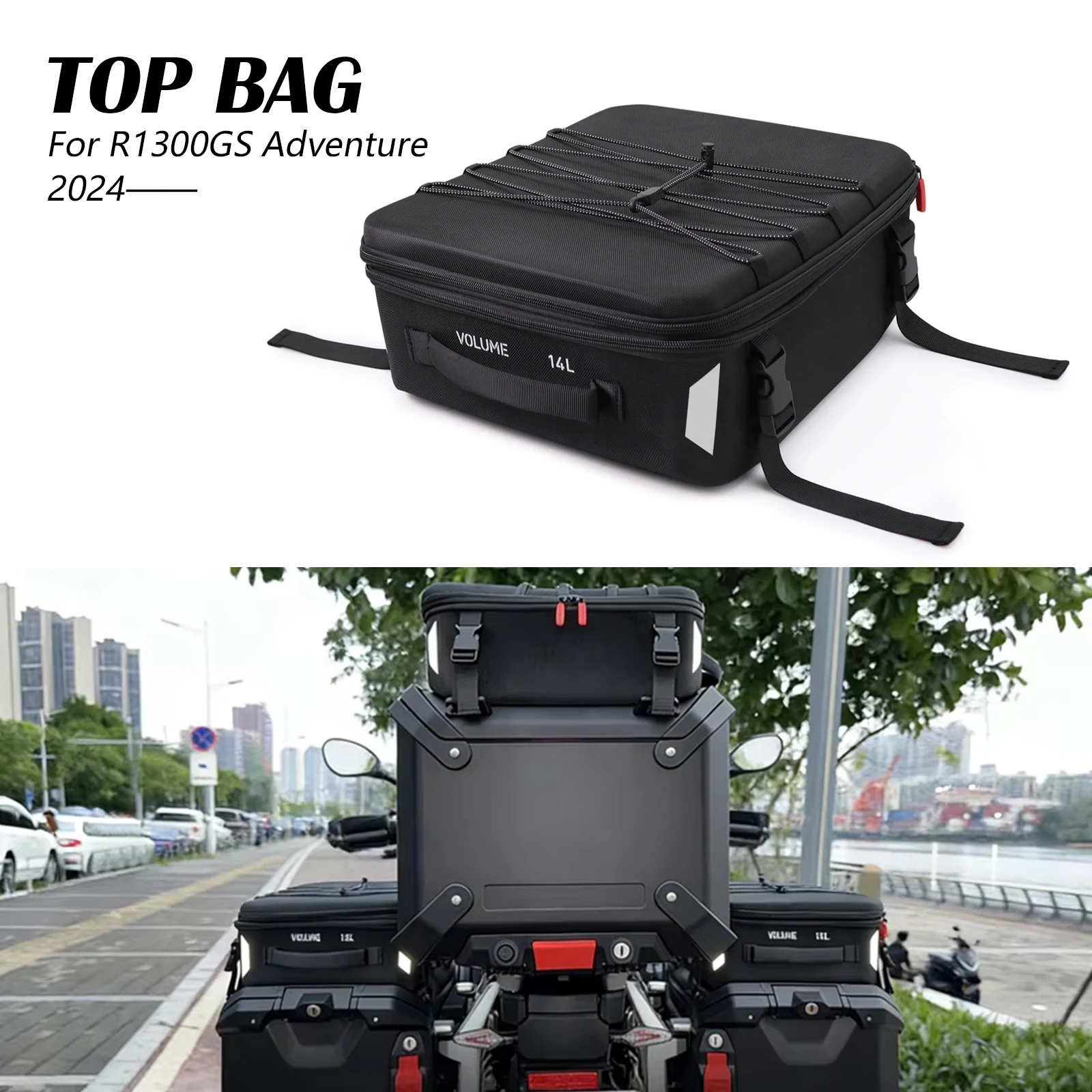 

New Motorcycle Accessories Waterproof bag Top Box Pannier Bag Case Luggage Bags For R1300GS ADV 2024-2026