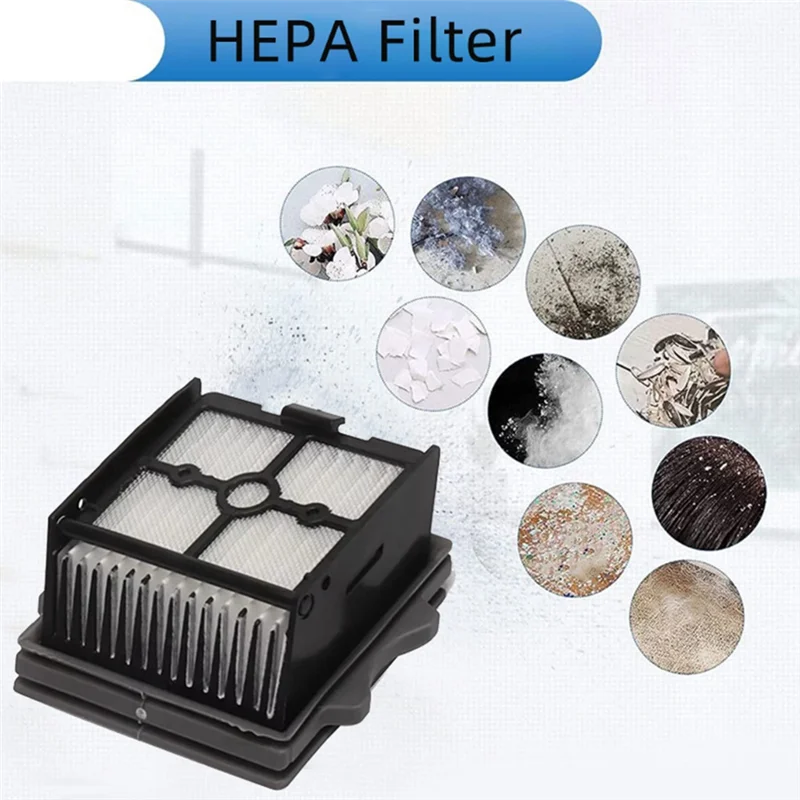 ABUD-8PCS Filter HEPA untuk Tineco Lantai Satu Sakelar S6 Peregangan S6 Bagian Penyedot Debu Basah Kering Filter Dapat Dicuci Konsumsi