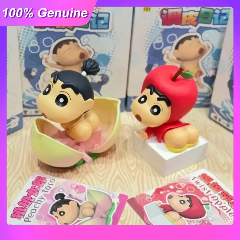 

Toptoy Genuine Blind Box Crayon Shin Chan Naughty Diary Posable Bjd Trendy Collectible Figurine Desktop Ornament Gift For Adult