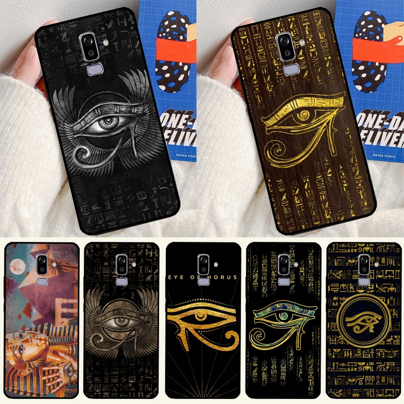 Sacred Eye of Horus Egypt Fresco Case For Samsung Galaxy J3 J5 J7 2017 J1 A3 A5 2016 A6 A8 A7 A9 J8 2018 J6 J4 Plus Cover