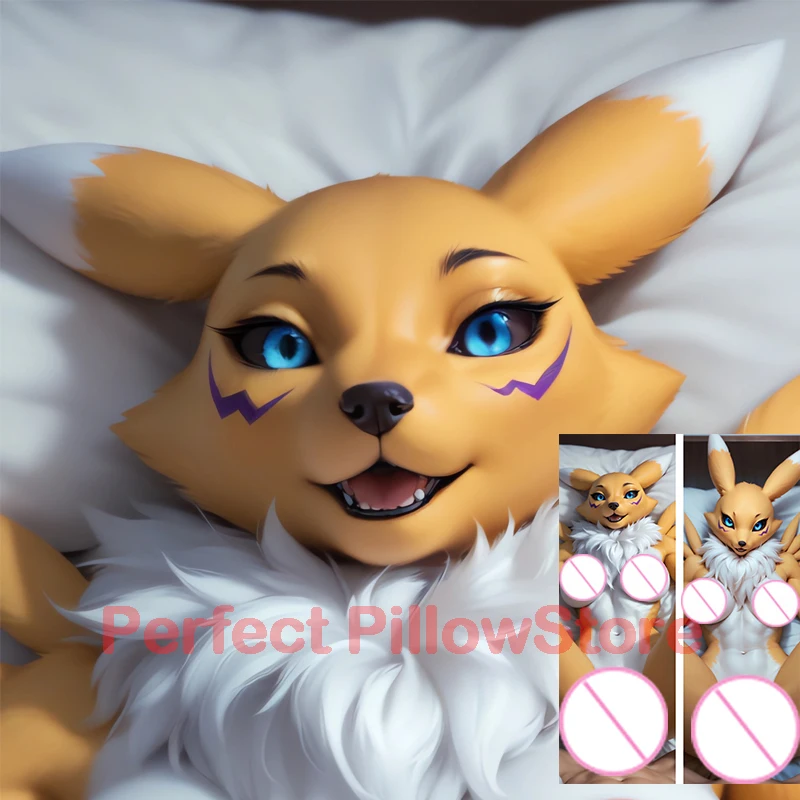 Dakimakura Renamon furry Double sided pillowcase Equal body pillow sexy body pillow cover