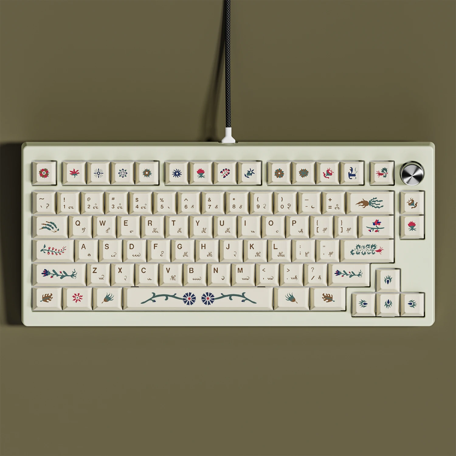 Sublimação original atk68 eixo magnético espessura da parede 1.7 teclas de teclado