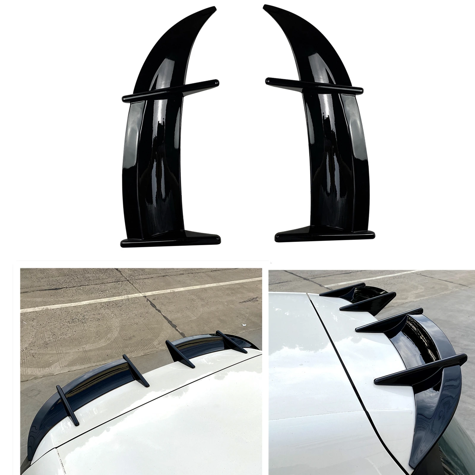 

Rear Trunk Lid Spoiler Wing For Volkswagen VW Golf 6 MK6 GTI 2010-2013 AK Style Glossy Black Decklid Lip Shark Fin Trim Splitter