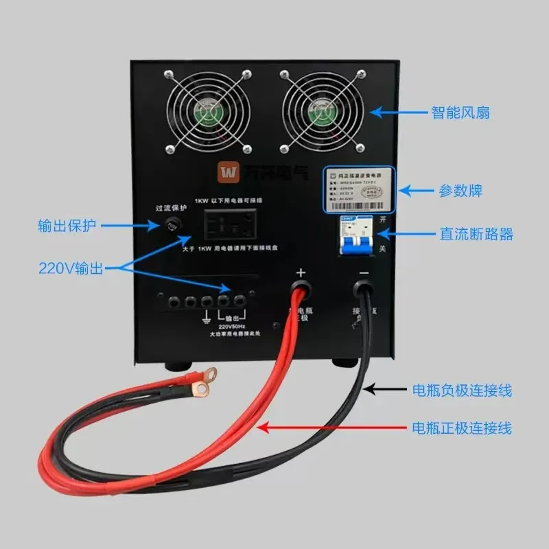 High Power Power Frequency Sine Wave Inverter Kit 24V48V60V3KW5KW6KW Sine Wave Inverter Accessories