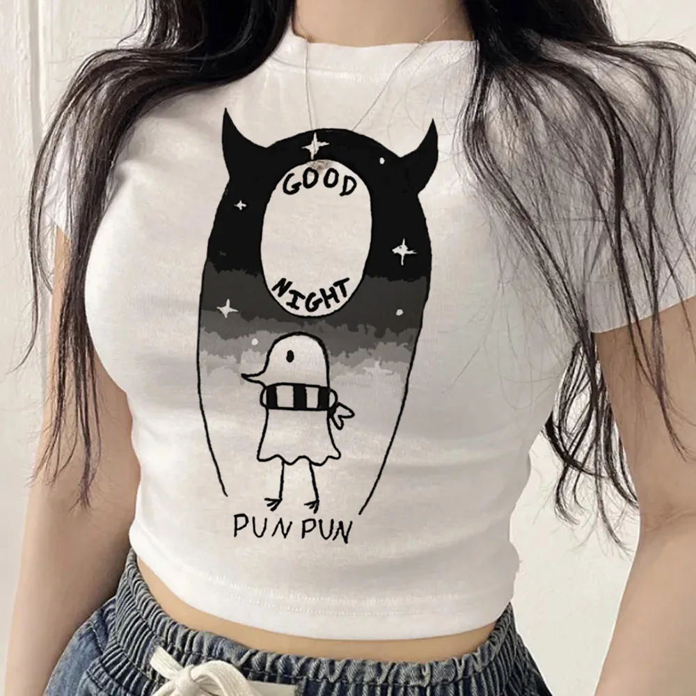 Oyasumi Goodnight Punpun cropped top girl japanese scene  cute baddie vintage shirt emo y2k scene