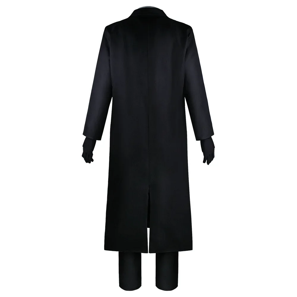 Anime Bungo Stray Dogs Osamu Dazai Cosplay Port Mafia Full Set Black Trench Coat Wig Shirt Tie Christmas Party Anime Clothes