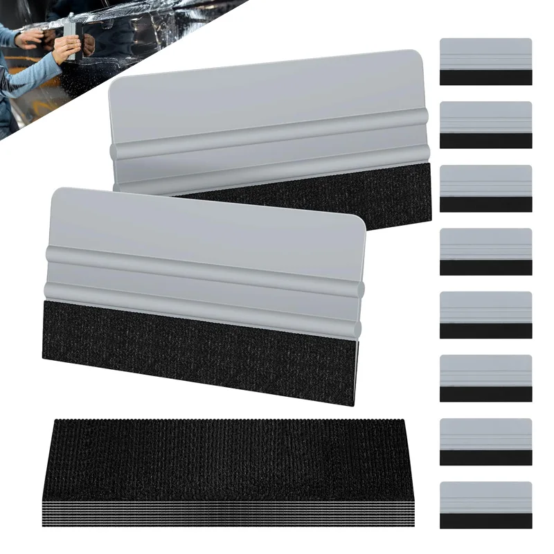 

Скребок для виниловой пленки, 6-дюймовый фетровый край, оконная пленка, оттенок наклейки, аппликатор, скребок, шпатель для виниловых обоев, инструмент для разглаживания
