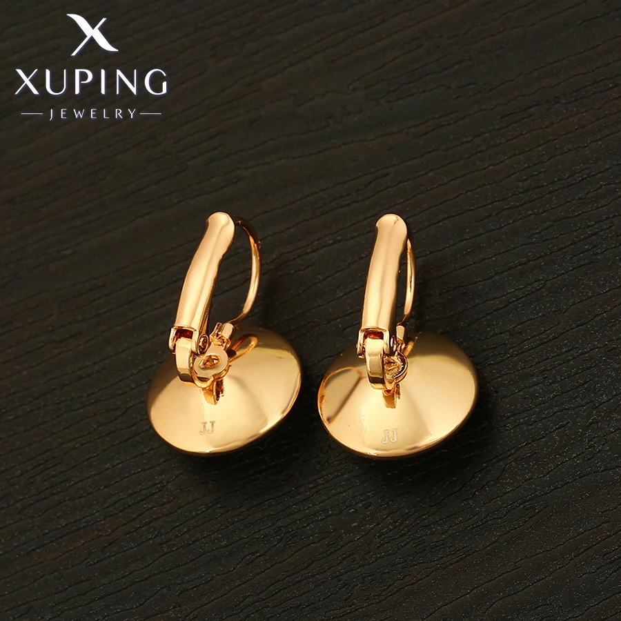 Xuping Jewelry Fashion Pupular Gold Color Round Crystal Earring of for Women Girl Christmas Gift A00607186