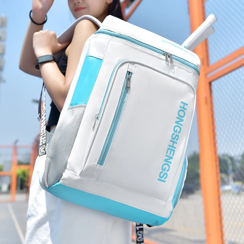 

Рюкзак для теннисных ракеток для бадминтона для мужчин и женщин, спортивные тренировочные сумки на открытом воздухе, большие студенческие сумки для хранения ноутбука, дорожная школьная сумка