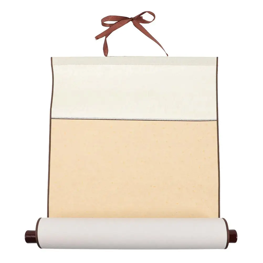 Blank 40x120cm Rice Paper Calligraphy Painting Supply Blank Hanging Scroll Chinese Wall Scroll Sprinkled Gold Paper