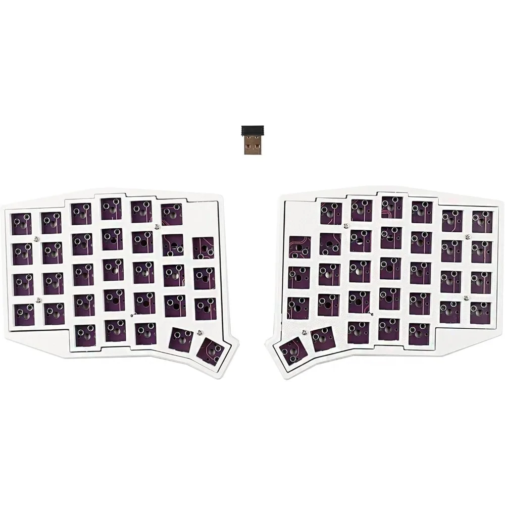 لوحة مفاتيح لاسلكية 2.4G Sofle سبليت مريحة Hotswap ثلاثية الأبعاد قارورة سوداء قابلة للبرمجة مجموعة لوحة مفاتيح الألعاب الصغيرة Mechanisch Toetsenbord