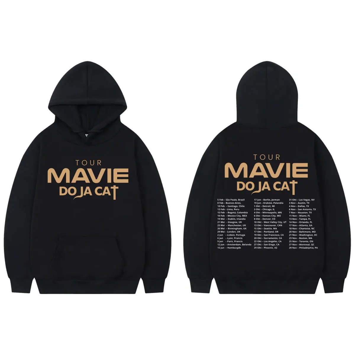 

Doja Cat Mavie World Tour 2026 Hoodies Men Women Clothing Fashion Hip Hop Sweatshirts High Quality Fleece Oversized Pullovers