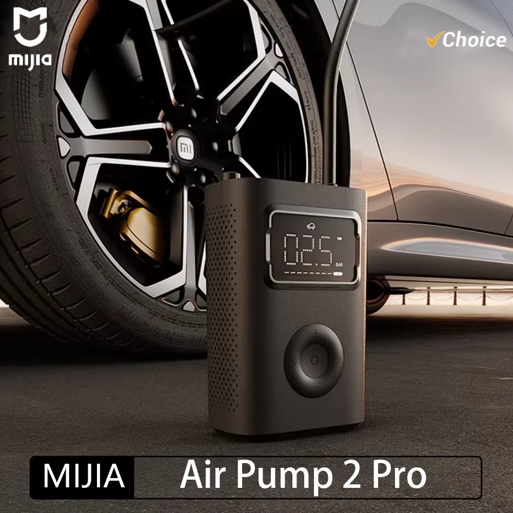 Nouvelle pompe à air MIJIA 2 Pro, compresseur d'air électrique portable, trésor gonflable Mi, 150 psi, haute pression, moto, voiture, football