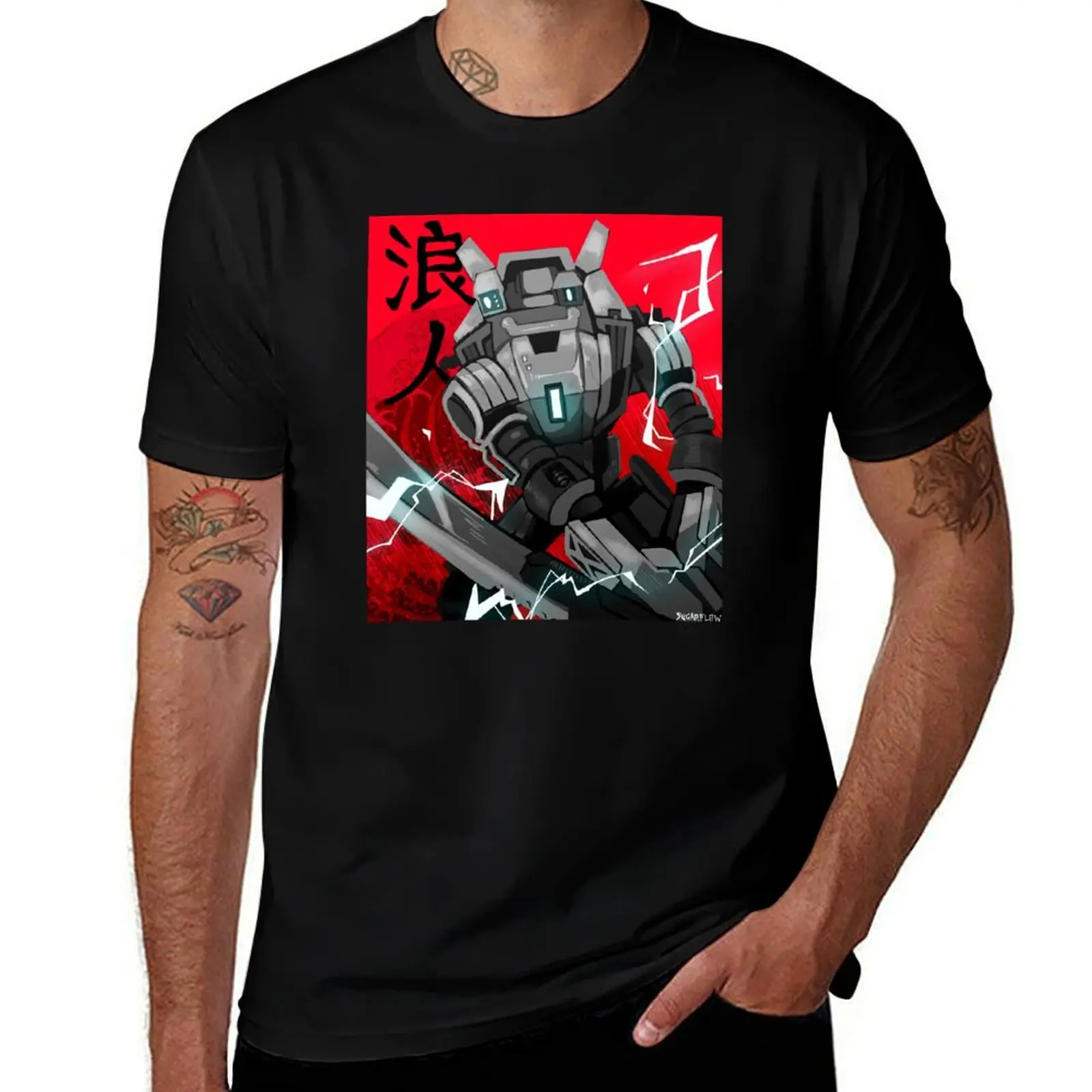 ronin print T-Shirt man t shirts for men casual T-Shirt