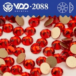 VDD 013 Siam SS16-SS30 2088 Rhinestones Crystal High Quality AAAAA 8 Big 8 Small Flatback Stone DIY Crafts Nail Art Decorations