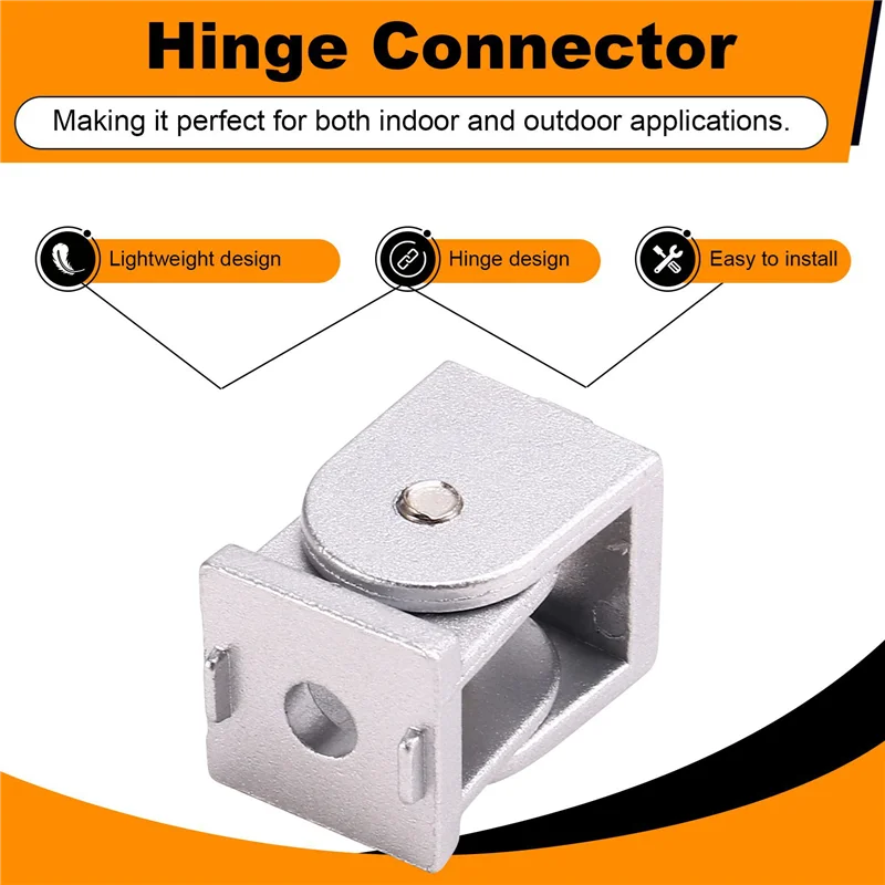 ABAH-2X 2020 シリーズアルミ押出プロファイルダイカスト亜鉛合金フレキシブルピボットジョイントコネクタアルミプロファイル用