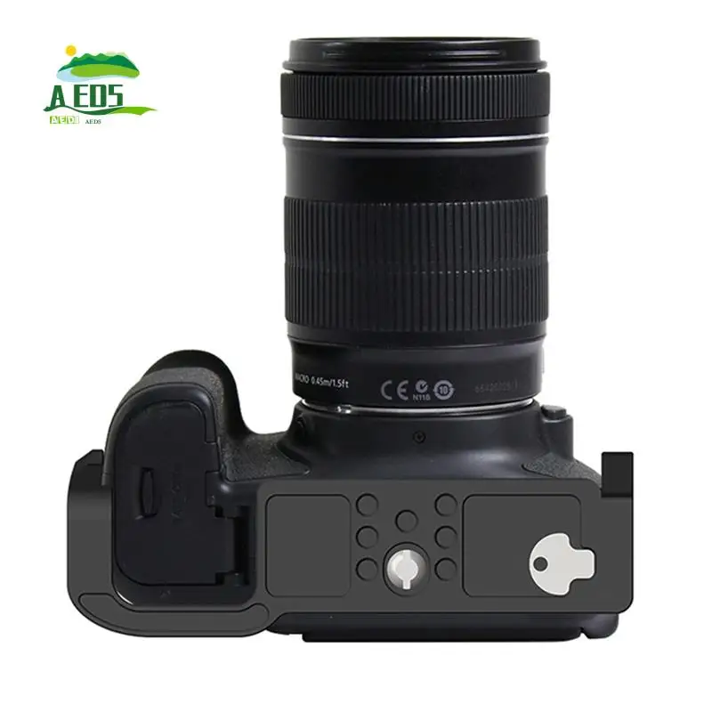 

AED5-New Aluminum Alloy Camera Cage Rig With Cold Shoe 1/4 3/8 Thread For Canon EOS 70D 80D 90D Protective Frame Photography