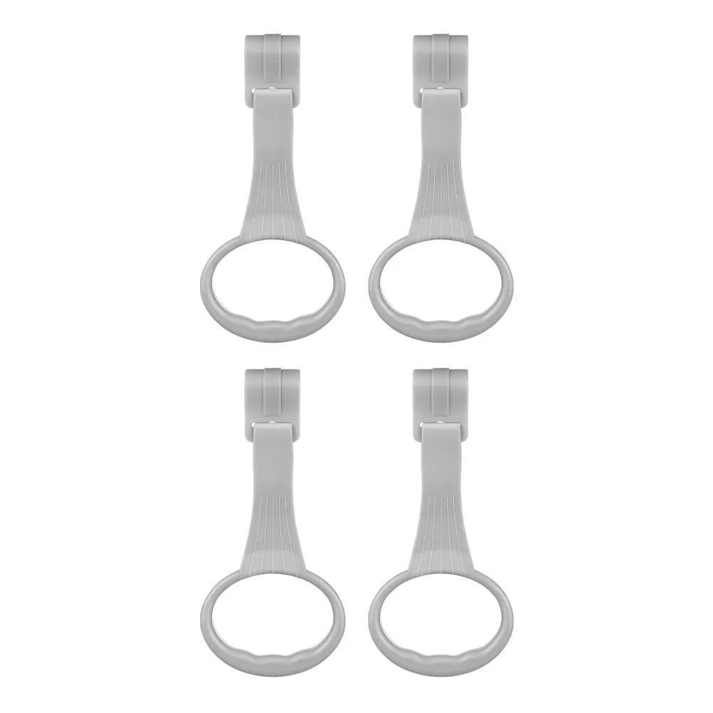 

4Pcs Infant Pull Up Rings for Crib Playpen Sturdy Handle for Standing Support Motor Skills Development Compact Space Saving