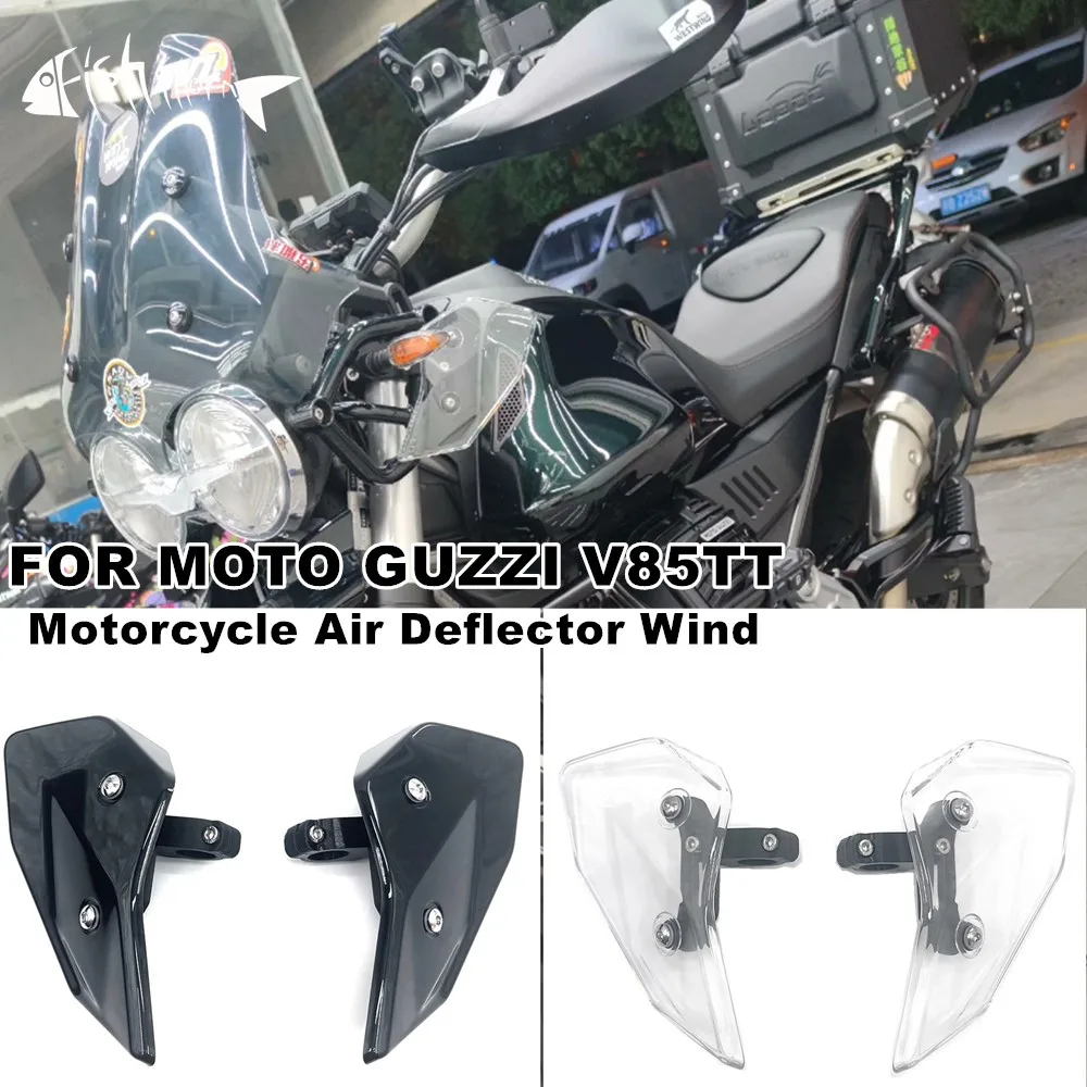 For Moto Guzzi V85TT V85 TT 2019 2020 2021 2022 2023 Motorcycle Side Windshield Deflector Windshield Accessories