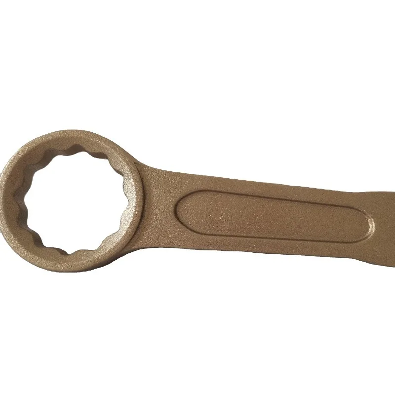 Non Sparking Tools Aluminum Bronze Slogging Ring Wrench 38mm  Suitable for Various Fields