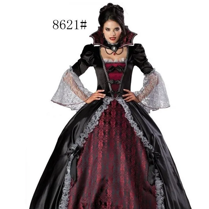 

Женский костюм зомби-ведьмы на Хэллоуин Bla Queen Masquerade Par Queen orm Sle Faionable Традиционный костюм