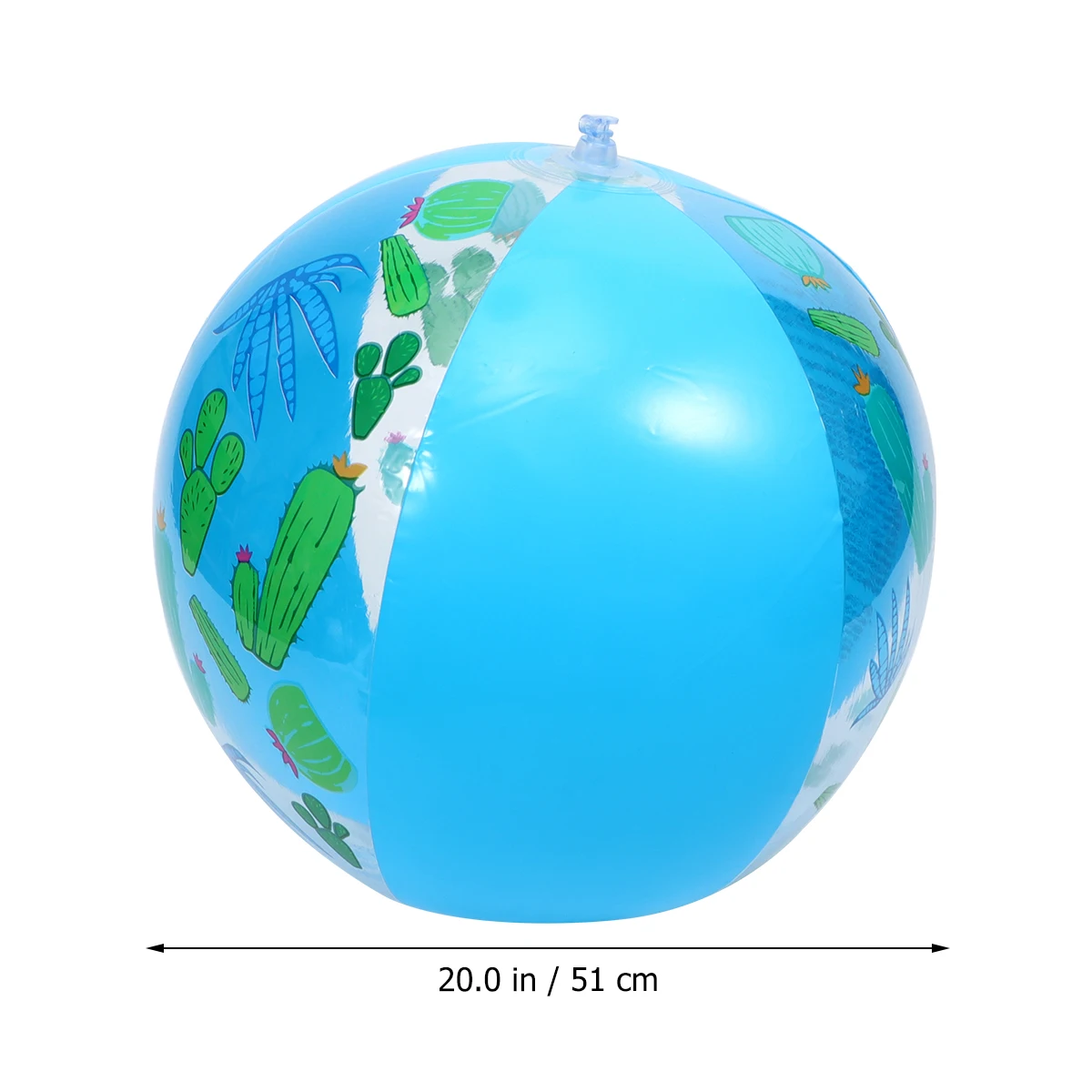 

1pc Colorful Pattern Children Inflatable Beach Ball Inflatable Ball Playing Stretch Ball (Random Color, with 5.25inch Inflator P