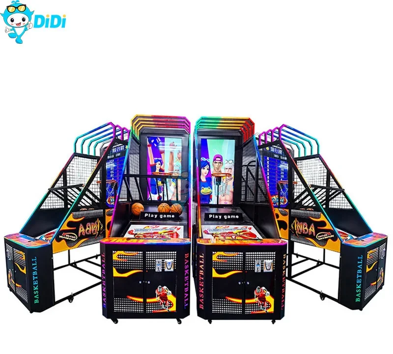 High Quality Indoor Electronic Arcade Basketball Games Machines Coin Operated Competition Interactive Game Basketball Machine