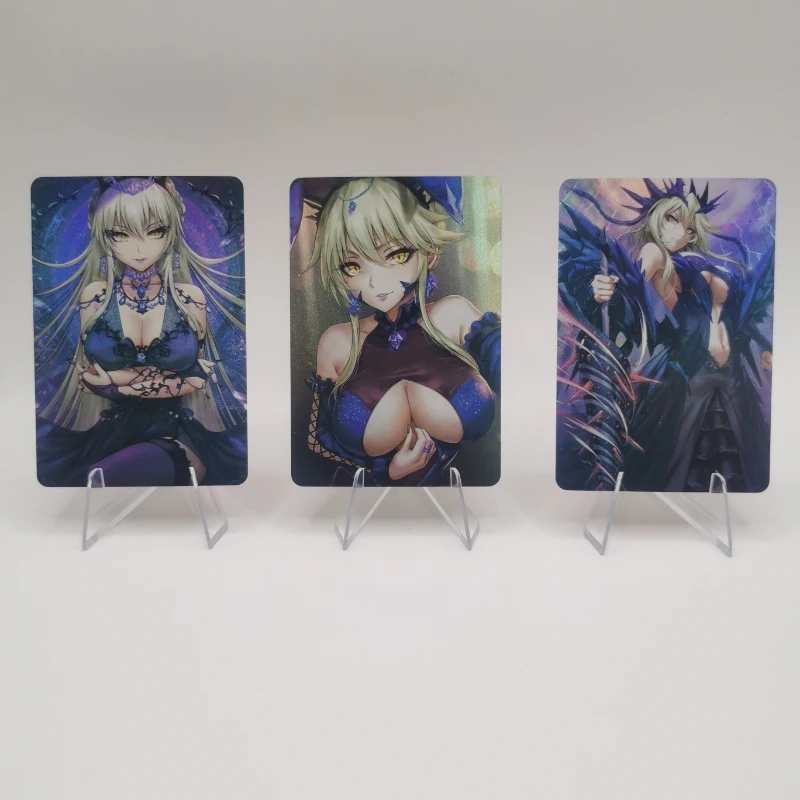 W magazynie 11 sztuk/zestaw Fate/Grand Order Altria Pendragon Ruler Archer Lancer Santa Alter Lily Bunny Girl Game Collection Cards Gift