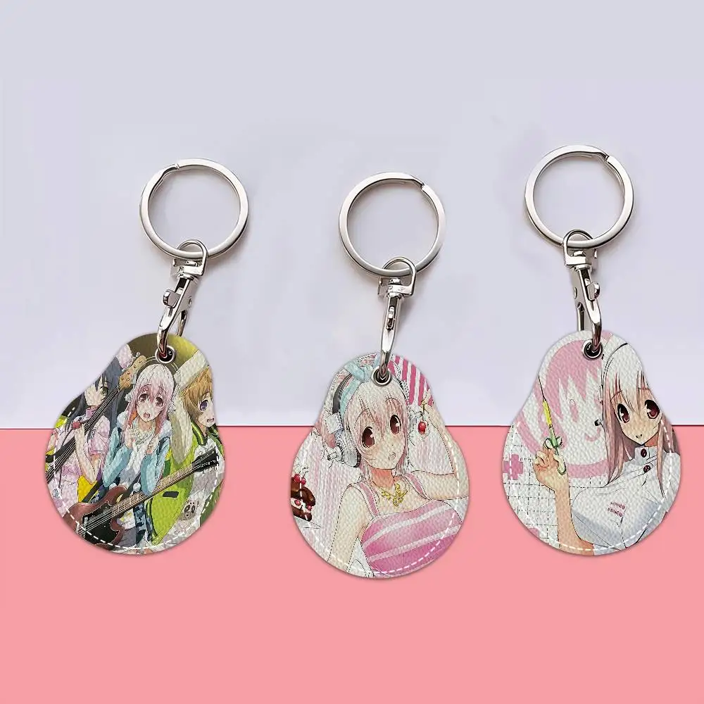 سوبر S-سونيكو مانغا أنيمي حامل بطاقة الوصول الغطاء الواقي مصعد القرب حافظة بطاقات الحيوانات الأليفة مكافحة فقدان جهاز تعقب #1