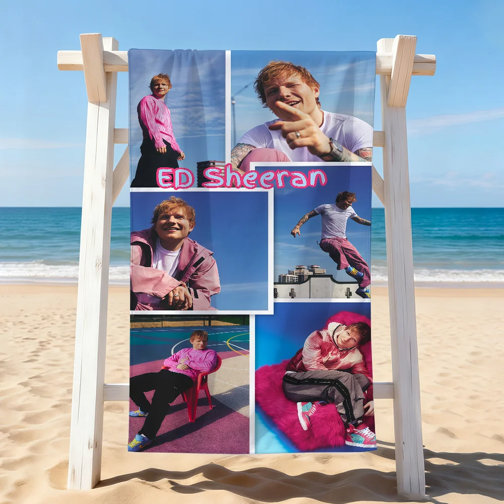English singer E-Ed S-Sheeran Towel Drying Bath Towel Applicable To Light Swimming Camping Yoga Beach Out