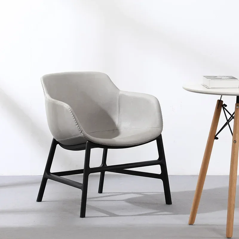 

Nordic Leisure Chair Backrest Home Dining Chair Simple Bedroom Living Room Desk Negotiation Chair Fabric Single Sofa