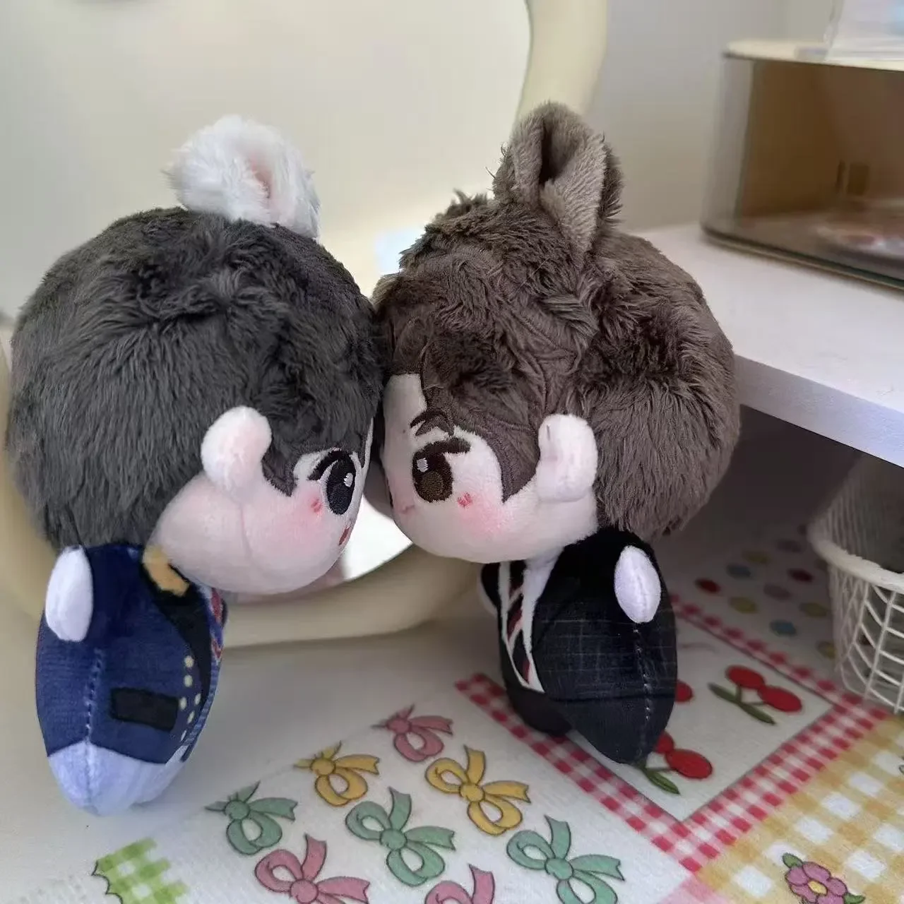 Gefüllte 10 cm Spiel Anime Bo Jun Yi Xiao Nan Bo Wan Nan Bo Kaninchen Attribute Körper Plüsch Puppe Spielzeug weiche Dress Up Baumwolle Kind Geschenk